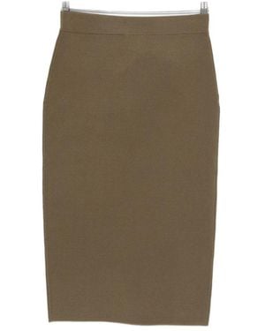 Max Mara Stretch Viscose Pencil Skirt - Green