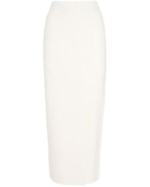 Max Mara Knitted Mid-Length Skirt - White