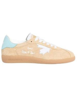 DSquared² Lace-Up Trainers - Natural