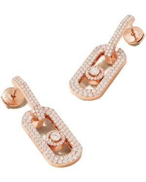 Messika 18-Karat Rose Diamond Earrings - White