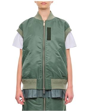 Sacai Sleeveless Vest - Green