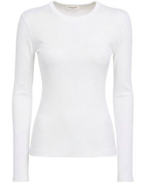 By Malene Birger Brita Organic Cotton Long-Sleeve T-Shirt - White