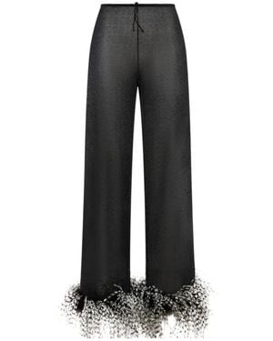 Oséree Oséree Lurex Thread Trousers - Black