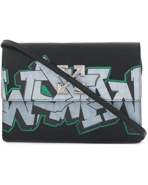 Off-White c/o Virgil Abloh Jitney Graffiti Pattern Satchel Bag - Multicolor