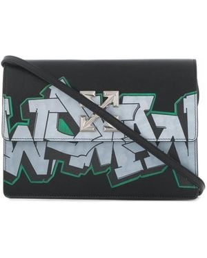Off-White c/o Virgil Abloh Jitney Graffiti Pattern Satchel Bag - Multicolor