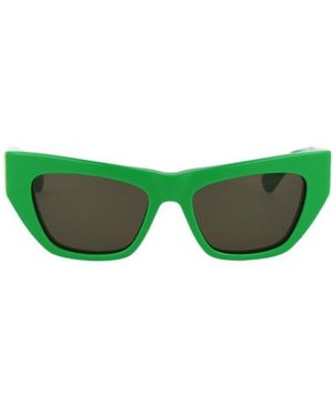 Bottega Veneta Eyewear Butterfly Frame Sunglasses - Green