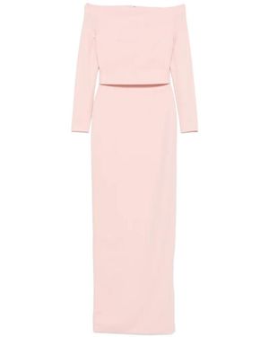 Solace London Off-Shoulder Dress - Pink