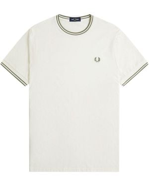 Fred Perry Twin Tipped T-Shirt - White