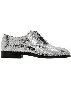 Maison Margiela Tabi Split-Tip Lace-Up Shoes - Gray