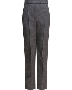 McQueen Tapered-Leg Tailored Pants - Gray