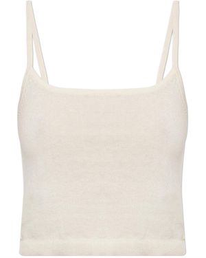 Officine Generale Eliane Square-Neck Top - White