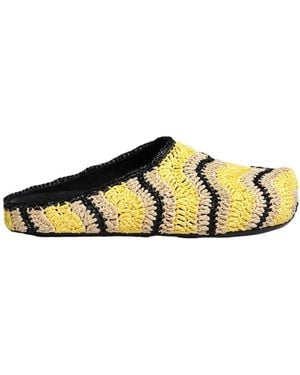 Marni X No Vacancy Inn Crochet Sabots - Yellow