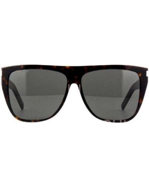 Saint Laurent Logo Sunglasses - Black