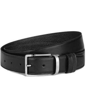Montblanc Square-Buckle Belt - Black
