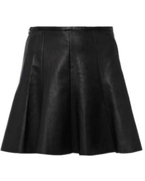 Stouls Mila Leather Miniskirt - Black