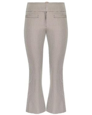 Courreges Houndstooth Pattern Trousers - Grey