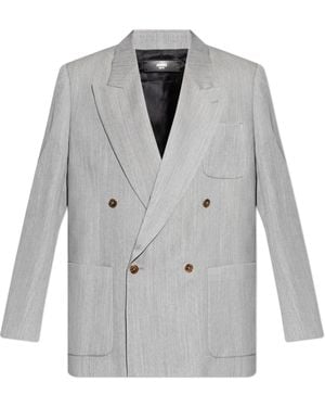 Amiri Double-Breasted Blazer - Gray