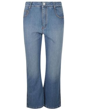 Ermanno Scervino Logo-Patch Flared Denim Jeans - Blue