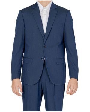 Antony Morato Single-Breasted Suit Jacket - Blue