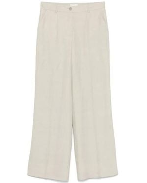 P.A.R.O.S.H. Textured Wool-Blend Pants - White