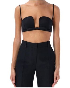 Valentino Bow-Tie Strapped Bra - Black