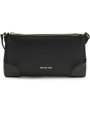 Michael Kors Logo-Lettering Small Zipped Crossbody Bag - Black