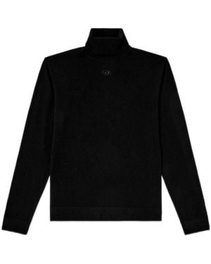 DIESEL Turtleneck Knit Jumper - Black