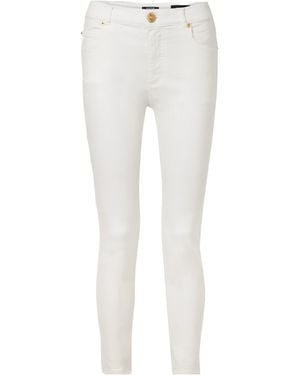 Balmain High-Rise Skinny Jeans - White