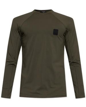 Balmain Logo-Patch T-Shirt - Green