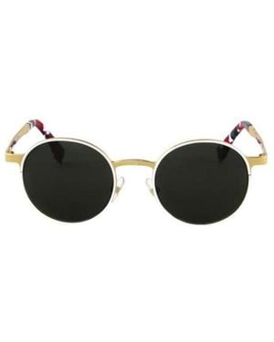 Fendi Logo Details Sunglasses - Black