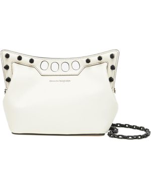 McQueen The Peak Cross Body Bag - White