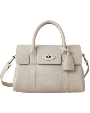 Mulberry Bayswater Foldover Top Small Tote Bag - White