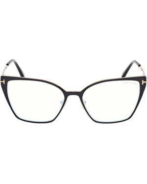 Tom Ford Eyewear Cat-Eye Frame Glasses - Black