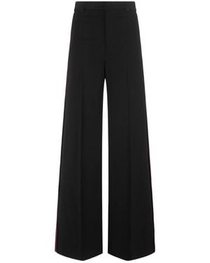 RED Valentino Logo Casual Trousers - Black