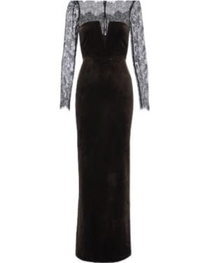 Roland Mouret Velvet Maxi Dress - Black