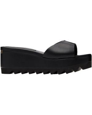 Stella McCartney Sneak-Elyse Wedge Sandals - Black