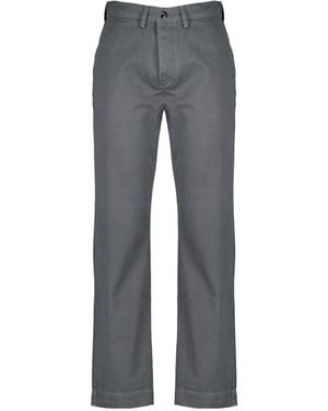 Officine Generale Officine Générale Straight-Leg Chino Trousers - Grey