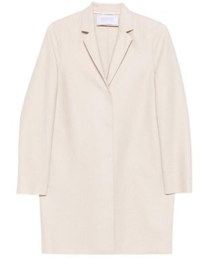 Harris Wharf London Button Coat - White