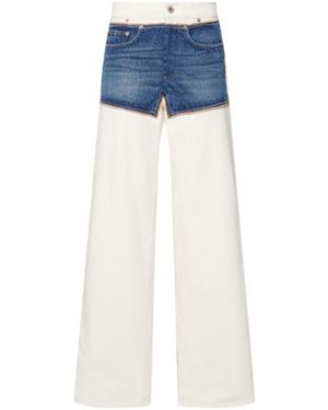 Jean Paul Gaultier Stitch Design Denim Trousers - Blue