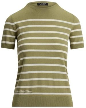 Ralph Lauren Striped Short-Sleeve T-Shirt - Green