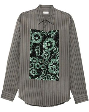 Dries Van Noten Long Sleeve Shirt - Grey