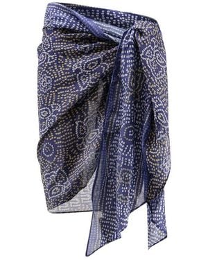 Isabel Marant Lucilia Printed Pareo - Blue