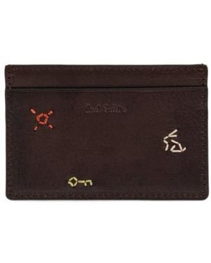 Paul Smith Patterned Card Holder - Purple