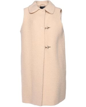 Fay Sleeveless Hook Waistcoat - Natural