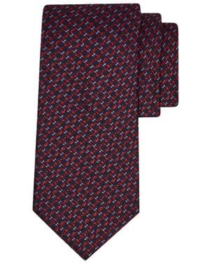Ferragamo Gancini Silk Jacquard Tie - Purple