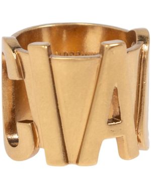 Moschino Ciao Lettering Ring - Metallic