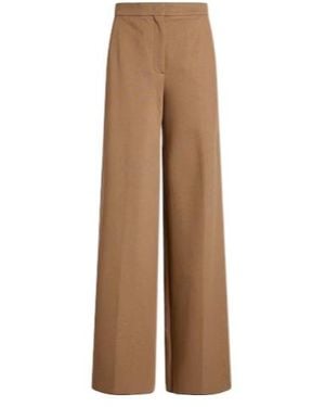 Max Mara Minimalist Loosefit Pants - Natural