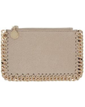 Stella McCartney Chain-Trim Zip Wallet - Gray