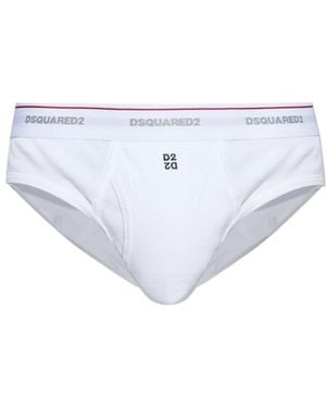 DSquared² Logo Underwear - White