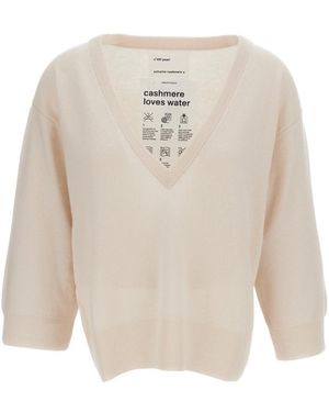 Extreme Cashmere Long-Sleeved Crewneck Jumper - White